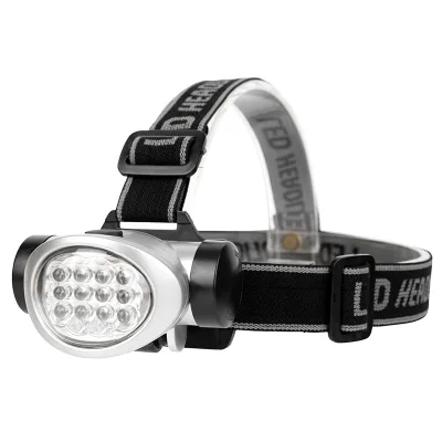 Waterproof 4 Modes AAA Battery Fishing Hiking Portable 12 LED Head Lamp