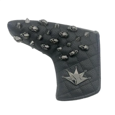 Customizable Logo Durable Black PU Leather Golf Head Covers & Putter Covers for Unisex Use-Wholesale