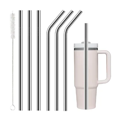 304 Stainless Steel Colored Food Grade Reusable Antioxidant Drinking Straws for Beverages Milk Tea Coffee-Durable Design