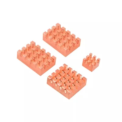 Raspberry Pi 5 Aluminum Copper Heat sink Cooling fin with Glue stick