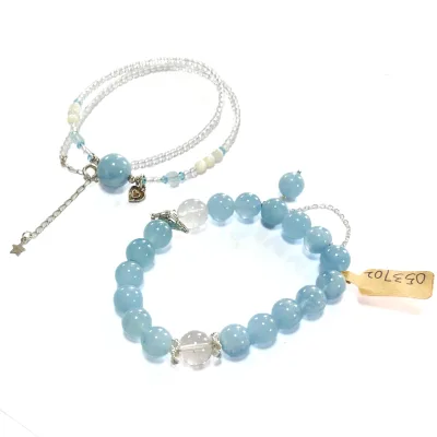 custom natural multi colored stone bracelet for women