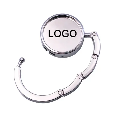 Private Label Bag Blank Hook for Table Crystal Multiple Colour Metal Handbag Hook Hanger Holder