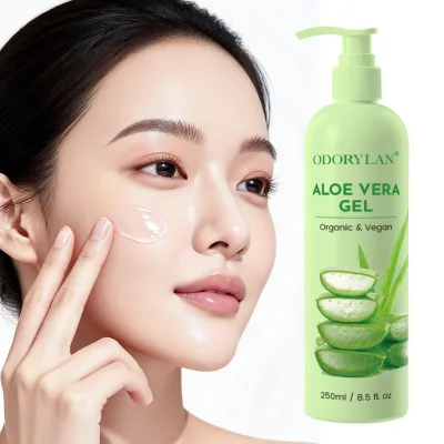 OEM Wholesale Private Label Natural 99% Aloe Vera Gel Soothing Gel Moisturizer Organic for Body Hand Foot After Sun Care