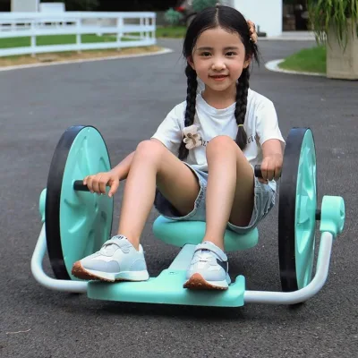 Children's Hand-Cranked Metal Balance Scooter Tricycle for 3-6 Year Olds-Sensory Integration Training Toy