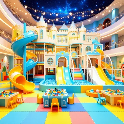 Multi Story Indoor Amusement Park with extreme Spiral Slide, Suitable for Amusement Parks and Family Centers