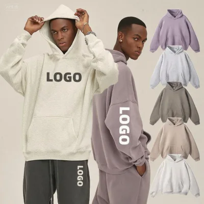 Customizable Anti Shrink Autumn Fleece 350G Double Head Hoodie Oversized Street Style Hooded Sweatshirt Unisex Hoodie
