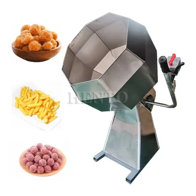 Easy Operation Cashew Nuts Flavoring Machine / Popcorn Seasoning Machine / Potato Chips Seasoning Machine