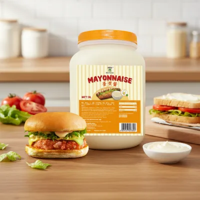 Custom Egg Yolk Dressing Mayonesa Sweet Creamy Taste Egg-Based Tartar Mayonaise Fruit Vegetable Sandwich Salad Mayonnaise Sauce