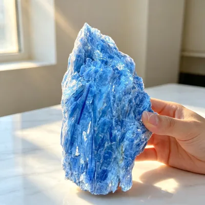 Wholesale Natural Rare Blade Mineral Specimen Blue Kyanite Raw Crystals for Home Decor Gifts