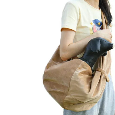 Customized Portable Shoulder Sling Dog Travel Carrier Pet Travel Carrier Bag Crossbody Backpack for Dogs Puppy Cat Travel