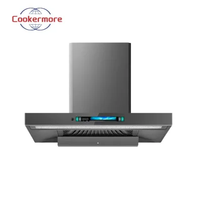 Cookermore 90cm Smart Touch Control Wall-Mounted Stainless Steel Class Energy Efficient 500-699 CFM Recirculating Range Hood