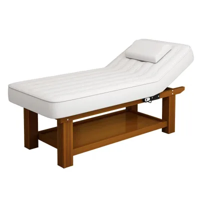 Wholesaler Solid Wood Luxurious Facial & Beauty Massage Bed with High-Density Sponge and Modern Design for Beauty Salons