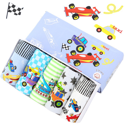 Top Quality Lovely Printed Briefs for Boy Cotton Boys Cartoon Underwear Oem