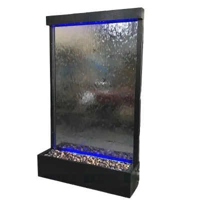 Hot Selling 1.22*2M Stainless Steel Metal Glass Light Contemporary Adjustable Colorful Painting Glass Indoor Outdoor Fountain
