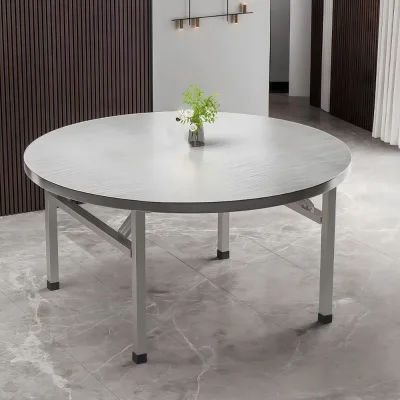 Customizable Industrial Stainless Steel Foldable Catering Tables Leather Top Modern for Indoor/Outdoor Use Hotels Restaurants