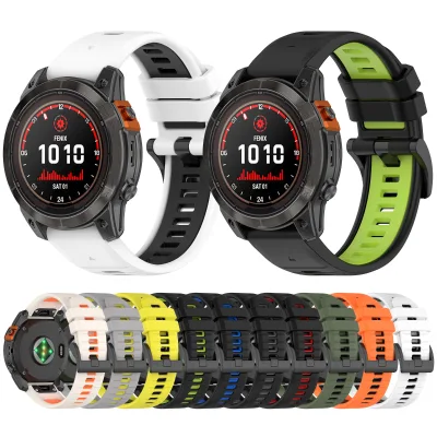 Two-Tone Watch Band Strap for Fenix7X Pro Smartwatch Descent Mk3i Epix ProSmart Watch Bands