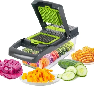 Vegetable Chopper,Food Chopper Mandoline Slicer Fruit Stainless Steel Multi-function Chopper Kitchen Tools