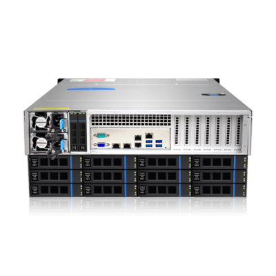 High Performance 4U Industrial Storage Computer Case 36 Bays 670mm Length Server Chassis Ready Stock