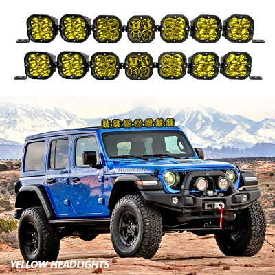 JOPOWER Long Distance 1200M 5X5 Truck UTV Barra Led 42 Pulgadas Para Automovile Led Light Bar