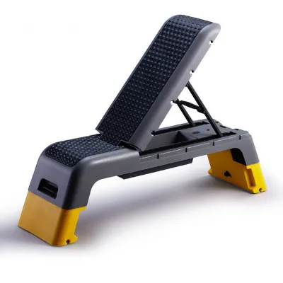 Multi Functional Aerobic Step with Resistance Bands Fitness & Exercise Stepper Board