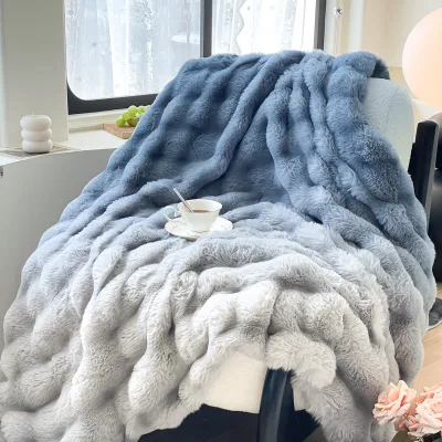 Rabbit Fur Blanket Milk Velvet Duvet Cover