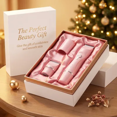 Private Personal Grooming Personal Hygiene Care Lady Body and Bikini Grooming Device With Two Interchangeable Heads