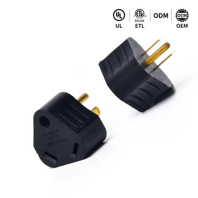 RV Power Adapter 15A Male to 30A Female, NEMA 5-15P to TT-30R Heavy Duty Dogbone Adapter for Camper Trailer