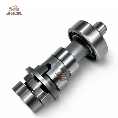 SNOR Camshaft Assembly for Bajaj RE 205 RE225 Three Wheeler - Cast Iron Valve Timing Cam with Gear for 200cc 225cc DTS-i Engine