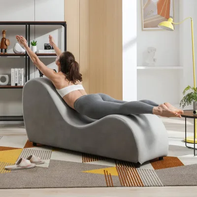Hot Selling Multifunctional Colourful Couples Multi Position High Density Foam Yoga Sex Lounge Chair Sex Furniture