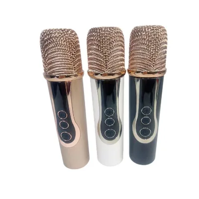 W668 Rechargeable Dynamic Multi-Color Handheld Wireless Bluetooth Karaoke UHF Mic Product Type Stage Speakers