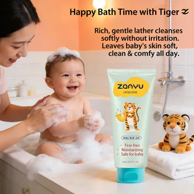 Gentle Apple Scent Herbal Baby Body Wash Moisturizing Soothing for Newborn Sensitive Skin 250ml Daily Use Wholesale