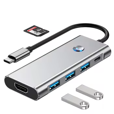 Focuses Usb Hub Type c 8 in 1 Docking Station Desktop Multifunction Type c to hdmi Splitter Usb Hubs Docking Station