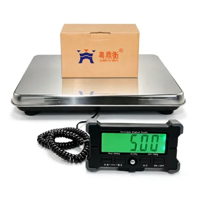 Portable Checkweigher Parcel Scale Stainless Steel LCD Handheld Scale Can Be Hung Commercial Bench Scale for Fruit