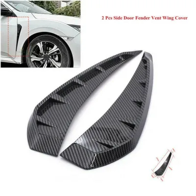 Universal Luxury Car Exterior Accessories-Fender Side Vent Decorative Air Flow Intake Hole Grille Spoiler Compatible All Fenders