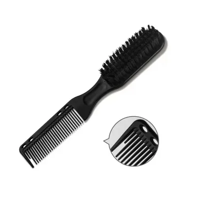 New Arrival  Double Sides Black Barber Mens Beard Brush and Comb