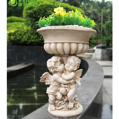 Design Garden Resin Angel Flower Pot Macetas