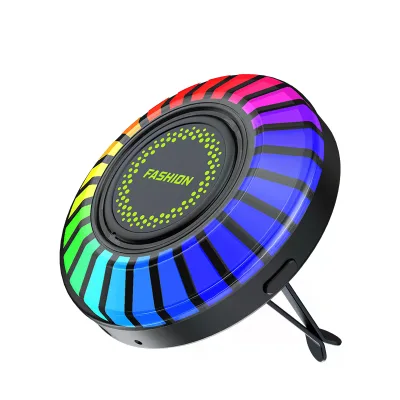 Car Smart APP Control RGB Music Rhythm Lamp Air Freshener LED Strip Sound Control Voice Pick up Atmosphere Light Air Vent Clip