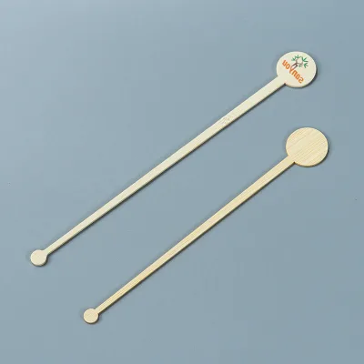 Wholesale Disposable Bamboo Coffee Stirrer Heat Milk Stirring Stick for Automatic Vending Machine