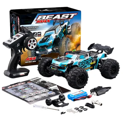 ZLL SG116MAX 1/16 2.4G 4WD RC Rock Crawler Brushless LED Light 80KMH High Speed Full Proportion RC Monster Truck Outdoor
