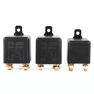 250A Heavy Duty Automotive Relay 4Pin 5Pin DC12V 24V High Current Power Relay for Car Welder Industrial Machinery