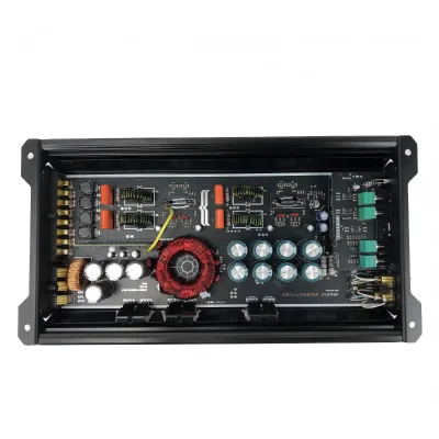 Switching 4 Channel Class AB/D Amplifier Car Speaker 100W X 4 PWM Power Stage Dual Crossover for Front Rear Speakers