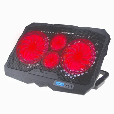 Factory Wholesale Portable Laptop Cooler Laptop Pad Stand With Double Radiator Fan Slim Quiet Adjustable for Gaming Notebook