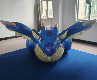 BeiLe Customized Size Color PVC Blue Inflatable Dragon.inflatable Dragon Girl Doll with Sph.adversting Equipment Dragon Doll
