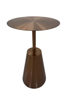 Light Luxury Gold Conical Small Commercial Outdoor Table for Milk Tea Coffee Shops Modern Design Water Resistant Stainless Steel