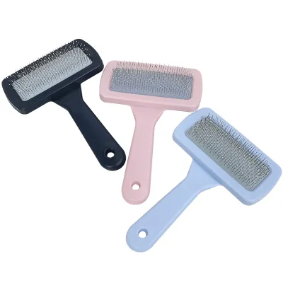 Hot Selling Pet Hair Cleaning Slicker Brush Pet Fluffing Comb for Pet Hair Grooming and Beauty Care
