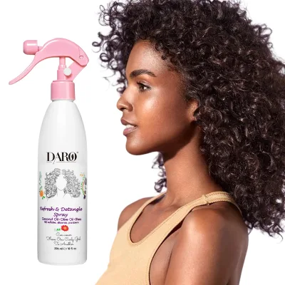 Refresh & Detangle Leave-In Spray with Coconut & Olive Oil 10 Fl.oz 296ml for Hair Repair & Anti-Frizz Deep Nourishment