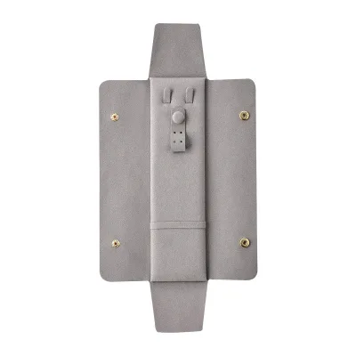 Custom Logo Luxury Gray Microfiber Necklace Earring Ring Storage Bag Jewelry Organizer Pouch