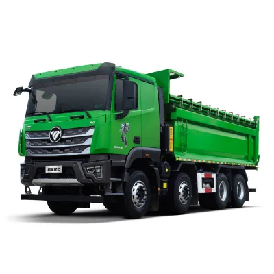 Foton Auman 8*4 New Dump Truck with 20 Tons Max Loading Euro 5 Diesel Heavy Truck for Sale Left Steering Rear Camera
