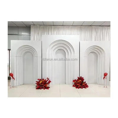 Hot Selling Multi-layer Door Shaped Metal Background Arch for Wedding Decoration