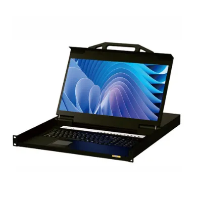 Hotkey OSD Control 4k hd 1U Rack Mount Lcd Kvm 17Inch 8 Port Vga Switch With Remote